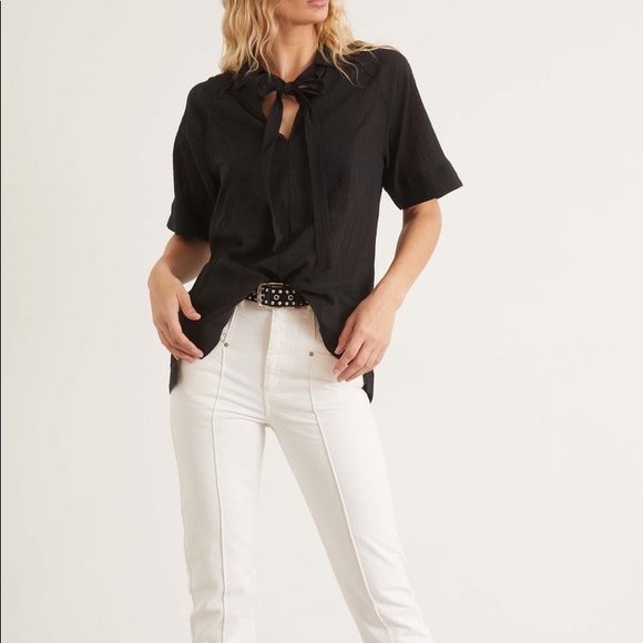 NWT Lee Mathew’s Joni Top in Black | Size 1 / US4 - Picture 3 of 16